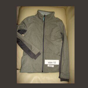 Ivivva Girl by Lululemon 🍋Huddle and Cuddle Jacket sherpa zip up size 12